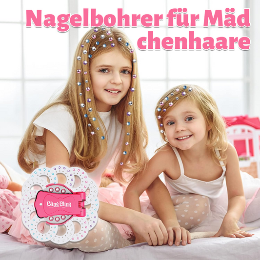 ✨Glitter Diamond Styling Tools Hair Gemstone Styling Set to light up girls' hair, clothes, accessories, No Heat Required Hair Styling Accessories