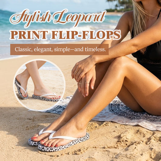 Stylish Women's Leopard Print Flip-Flops