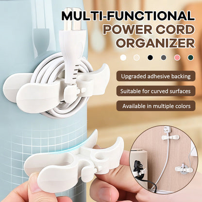 🔌Multi-Functional Power Cord Organizer – Cable Management Holder