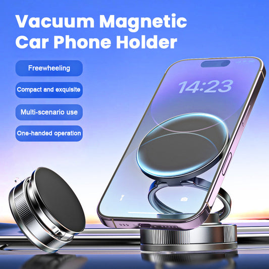 🚗 Mechanical Vacuum Magnetic Car Phone Holder — Free Your Hands, Drive Easier! 📱