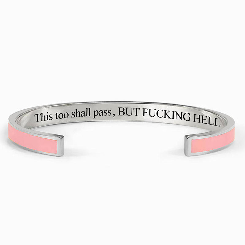 This Too Shall Pass Color Cuff Bracelet