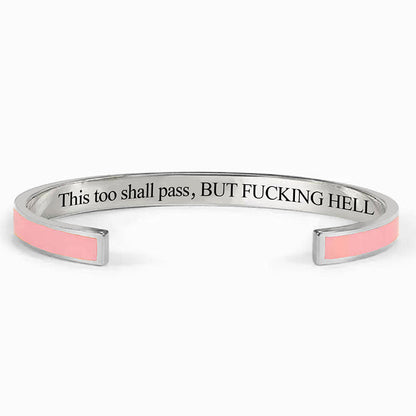 This Too Shall Pass Color Cuff Bracelet