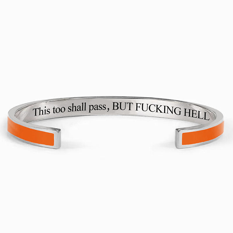 This Too Shall Pass Color Cuff Bracelet