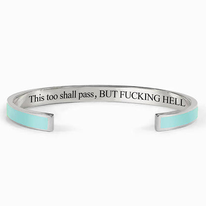 This Too Shall Pass Color Cuff Bracelet
