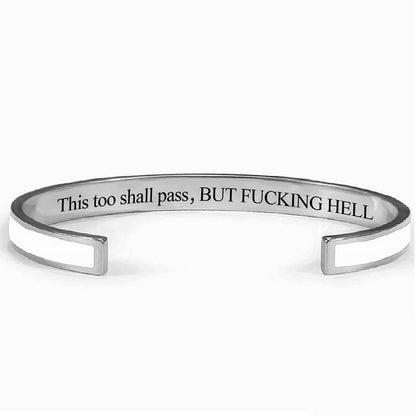 This Too Shall Pass Color Cuff Bracelet