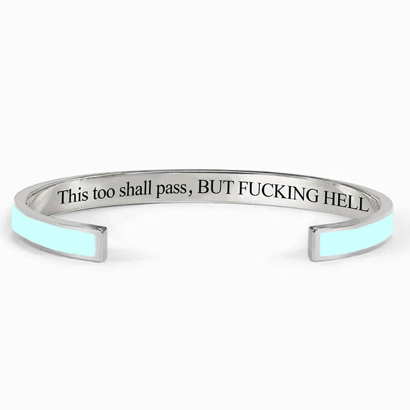 This Too Shall Pass Color Cuff Bracelet