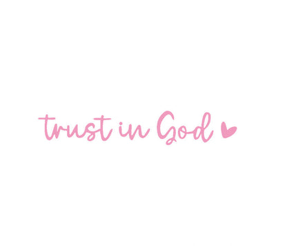 2pcs Trust in God Car Rearview Mirror Sticker, Car Rearview Mirror Decal, Inspirational Vinyl Sticker, Ideal Christian Gift