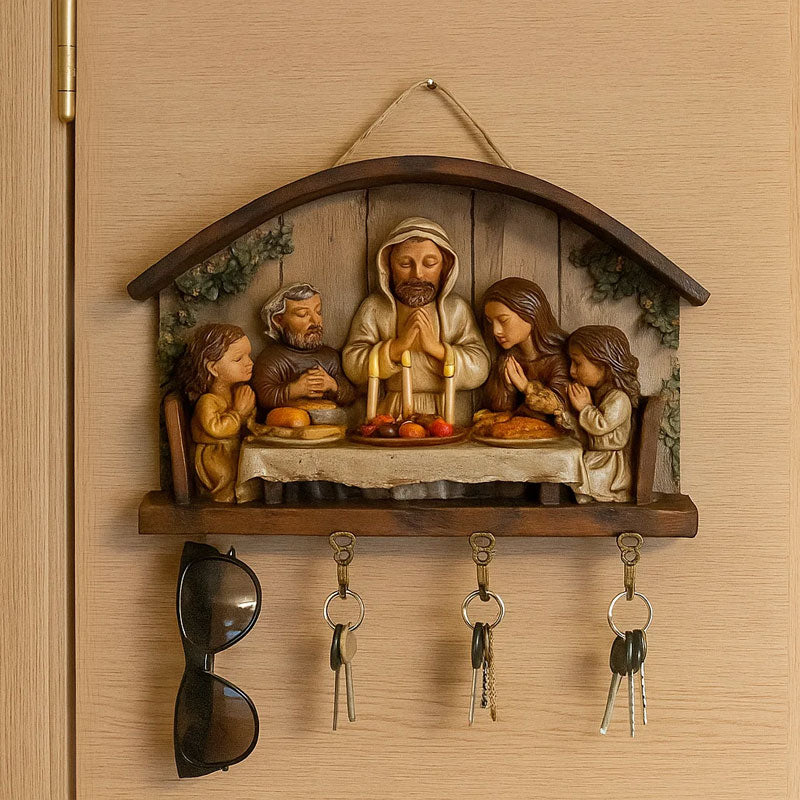 2D Flat Jesus and Disciples Wall Art Keychain