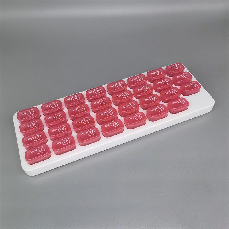 💊31 Days Pill Box-Monthly Pill Organizer-Arthritis-Friendly Easy-Open Lids