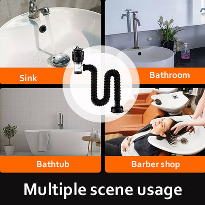 Telescopic Drain Pipe Against Odors