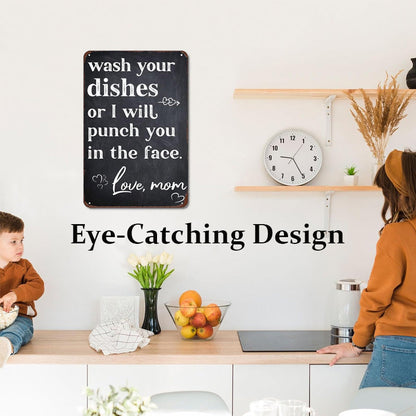 "Wash Your Dishes" Decorative Plaque