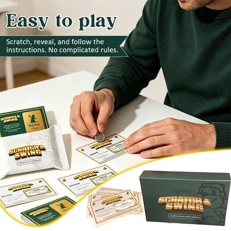 ⛳ Golf-themed scratch-off card game