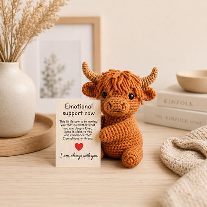 🐮Emotional Support Cow-Handmade Comfort Companion