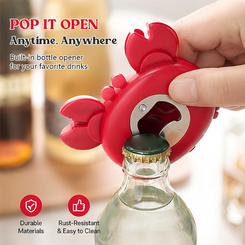 3-in-1 Multifunctional Crab Bottle Opener