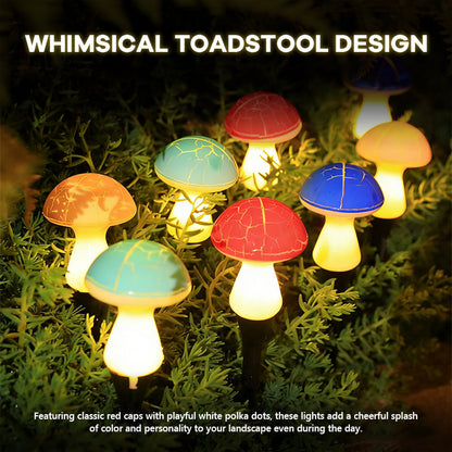 LED Solar Mushroom Lights for Garden Courtyards