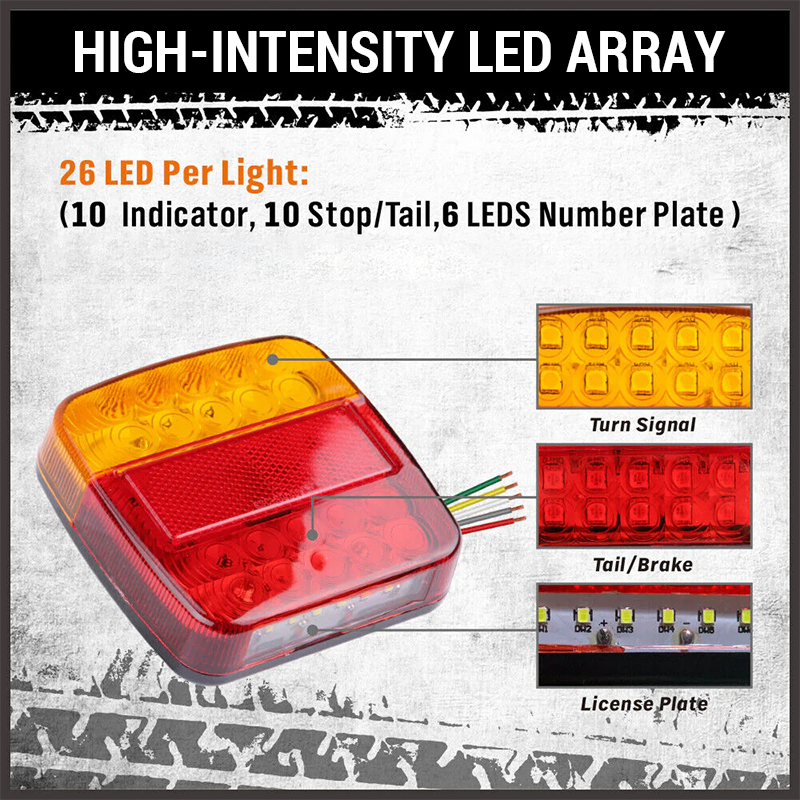 Vehicle-Mounted LED Trailer Warning Light