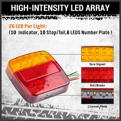 Vehicle-Mounted LED Trailer Warning Light