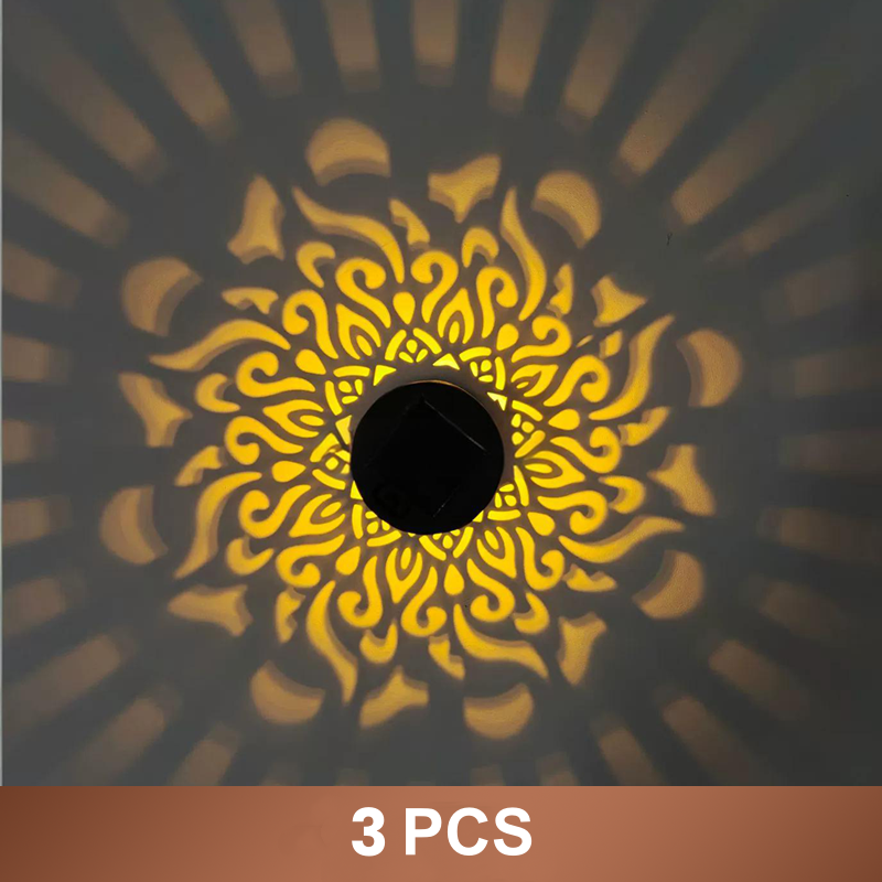 🌞✨Solar-powered mandala projector lamp