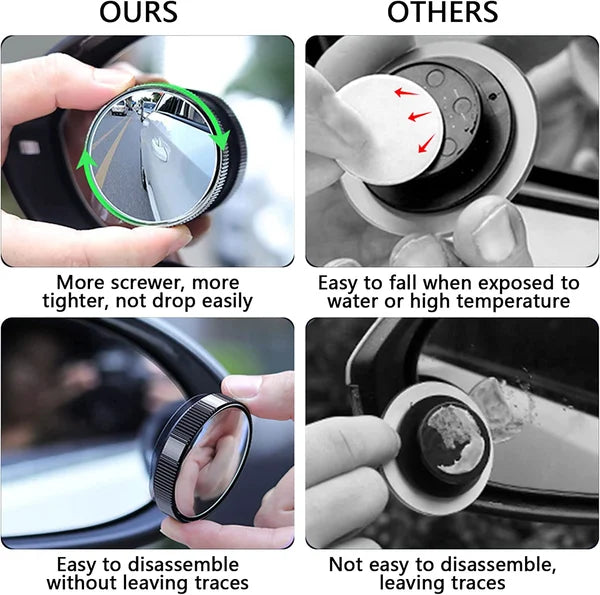 360° Rotating Blind Spot Mirrors
