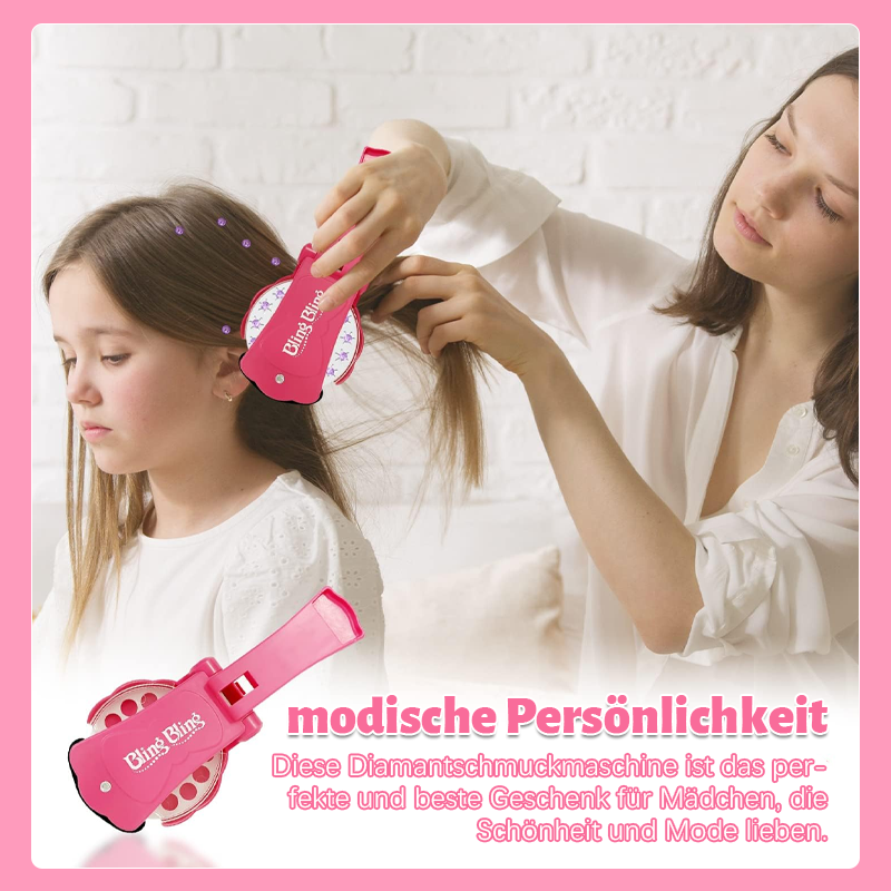 ✨Glitter Diamond Styling Tools Hair Gemstone Styling Set to light up girls' hair, clothes, accessories, No Heat Required Hair Styling Accessories