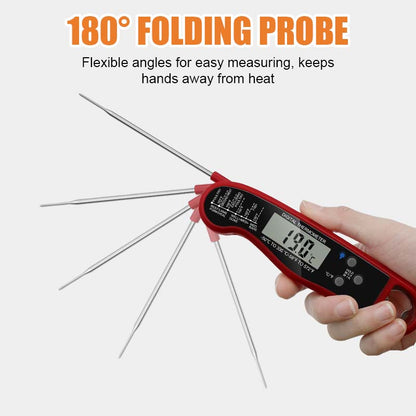 🌟 Digital Display Folding Waterproof Food Thermometer 🌟