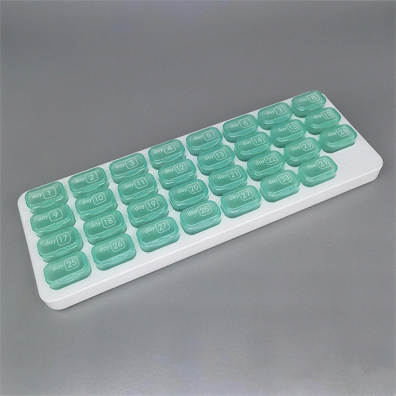 💊31 Days Pill Box-Monthly Pill Organizer-Arthritis-Friendly Easy-Open Lids