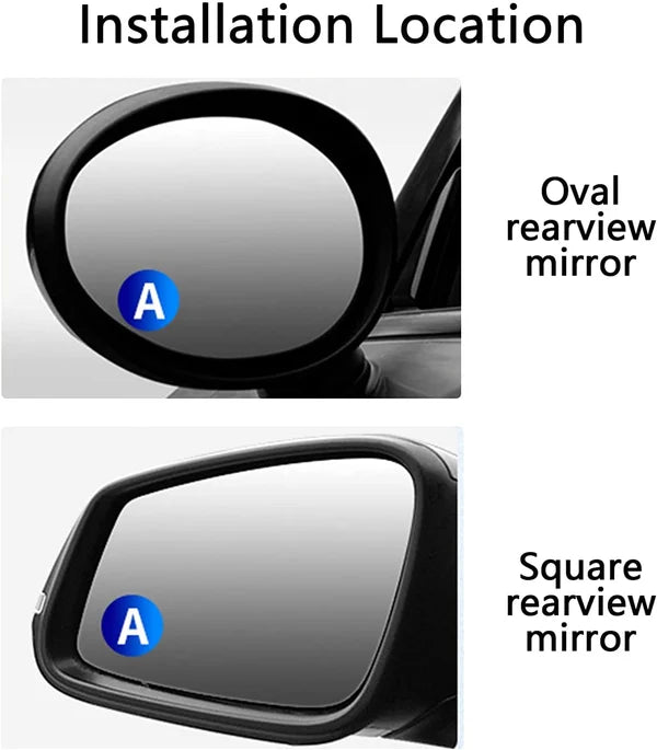 360° Rotating Blind Spot Mirrors