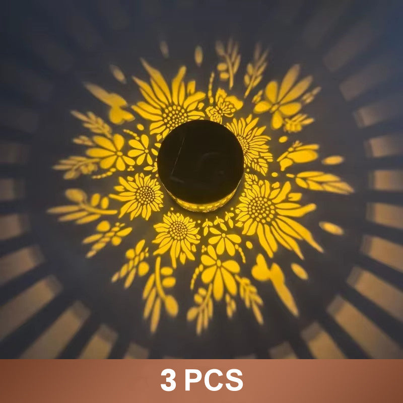 🌞✨Solar-powered mandala projector lamp