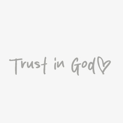 2pcs Trust in God Car Rearview Mirror Sticker, Car Rearview Mirror Decal, Inspirational Vinyl Sticker, Ideal Christian Gift
