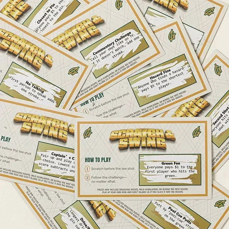 ⛳ Golf-themed scratch-off card game