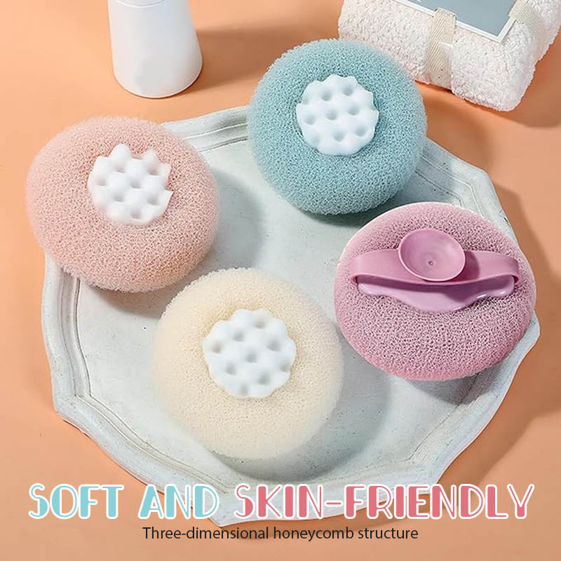 Suction Cup Super Soft Bath Sponge Flower
