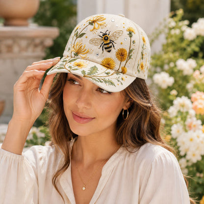 🌼🐝 Garden Morning Baseball Cap
