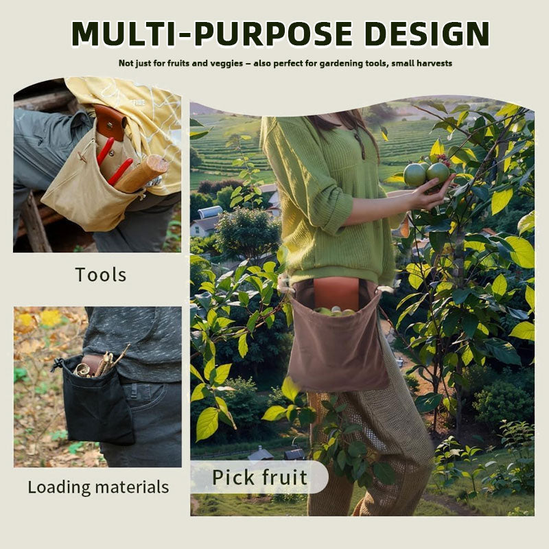 Leather & Waxed Canvas Pouch