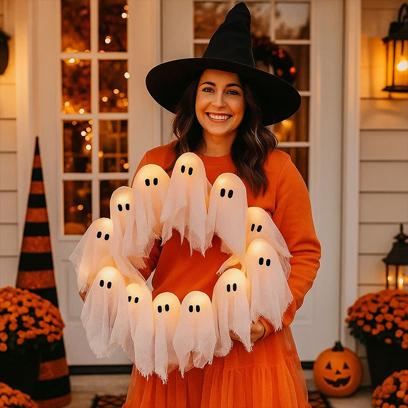 🎃👻Halloween Ghost Wreath