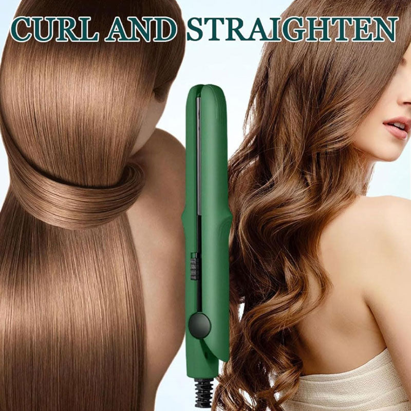 💖 Mini 2-in-1 Hair Straightener & Curler | Style Anytime, Shine Everywhere 💖