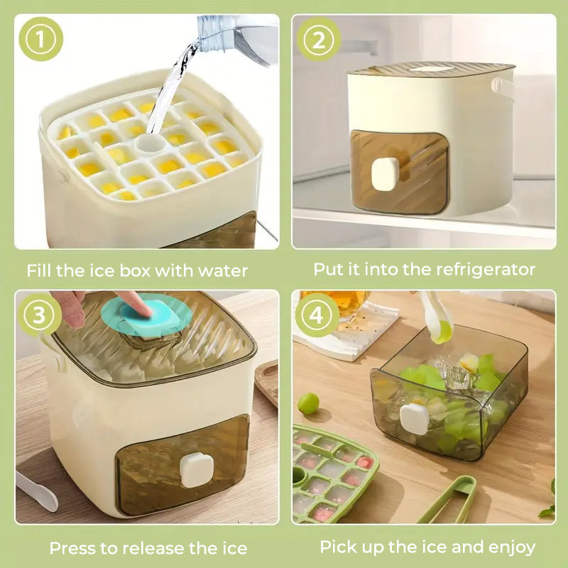 🧊Portable Push-To-Pull Ice Tray