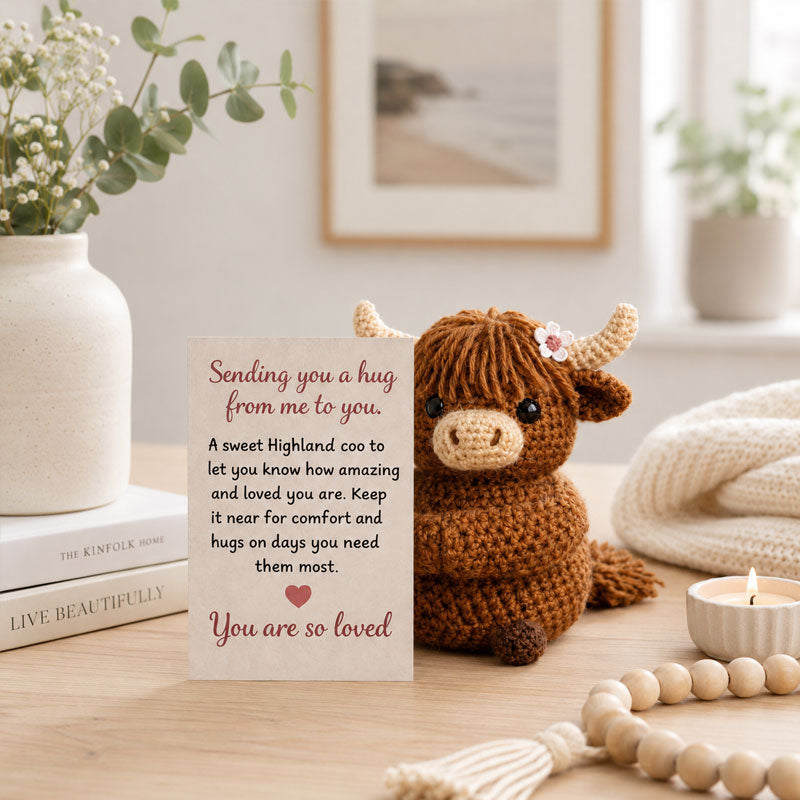 🐮Emotional Support Cow-Handmade Comfort Companion
