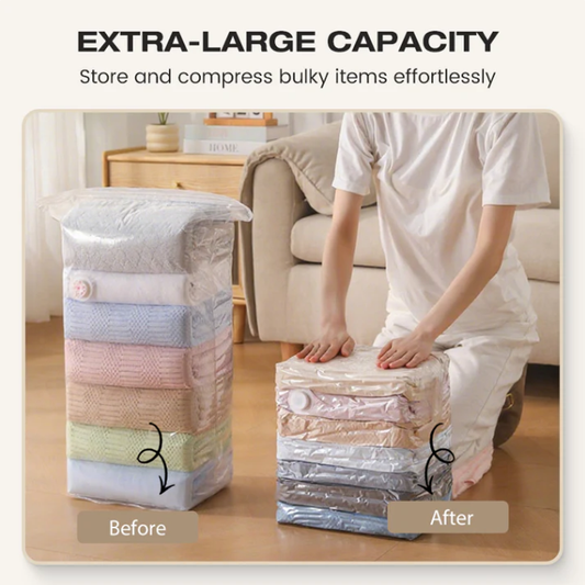 📦 Large-Capacity Vacuum Bags – No Pump Needed! 💨✨