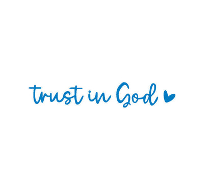 2pcs Trust in God Car Rearview Mirror Sticker, Car Rearview Mirror Decal, Inspirational Vinyl Sticker, Ideal Christian Gift