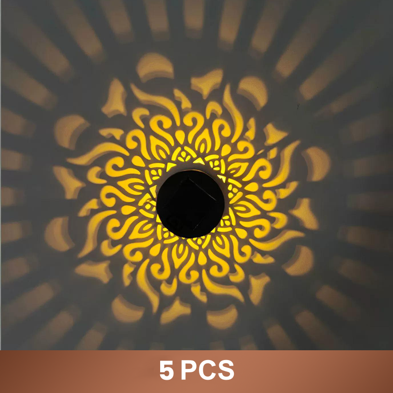 🌞✨Solar-powered mandala projector lamp