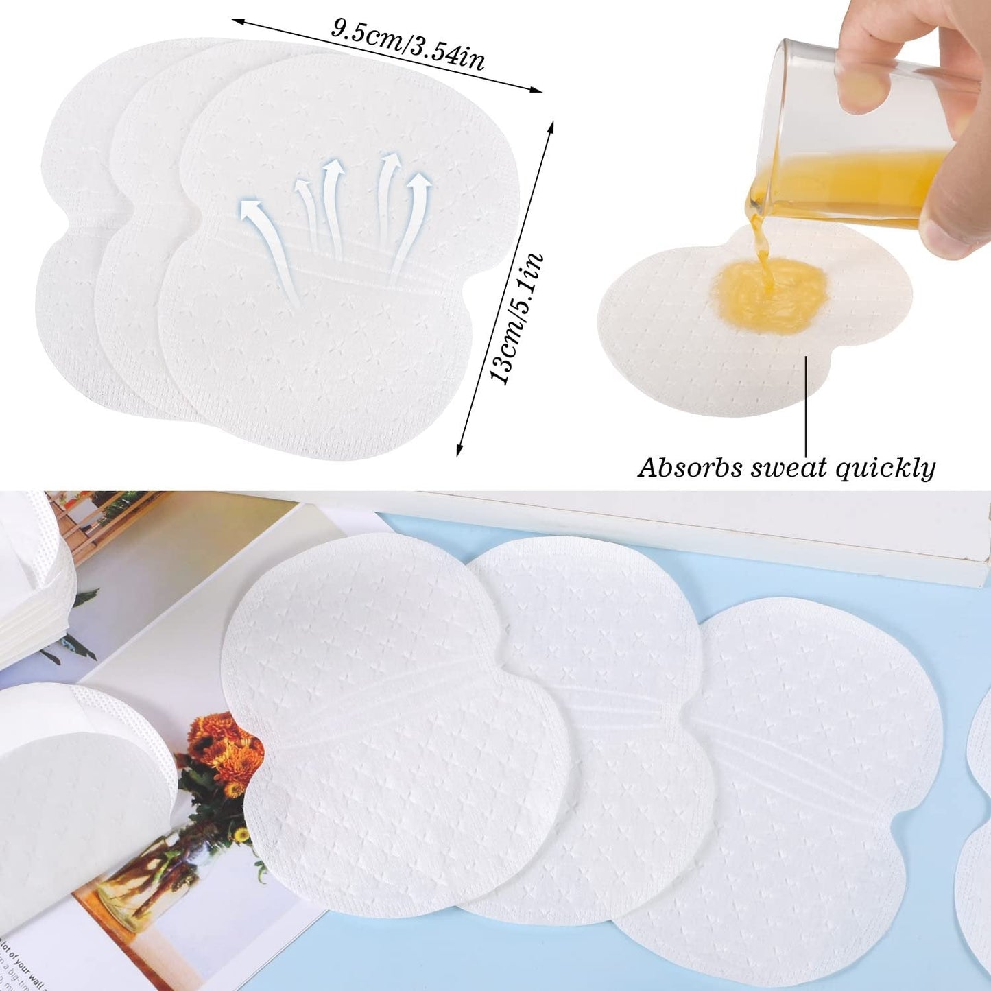 🍃Ultra-Thin Disposable Underarm Sweat Pads
