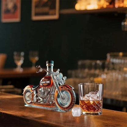 🏍️Creative Motorcycle Glass Wine Bottle