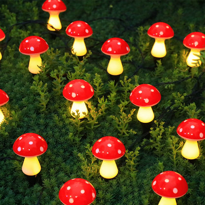 LED Solar Mushroom Lights for Garden Courtyards