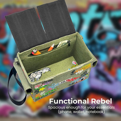 Urban Rebel Graffiti Crossbody Bag 🎨🔥