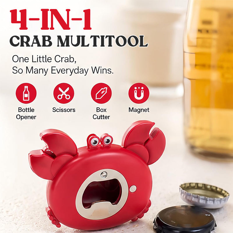 3-in-1 Multifunctional Crab Bottle Opener
