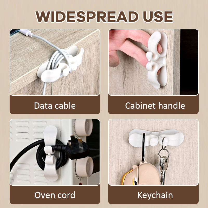 🔌Multi-Functional Power Cord Organizer – Cable Management Holder