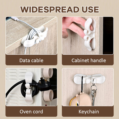 🔌Multi-Functional Power Cord Organizer – Cable Management Holder