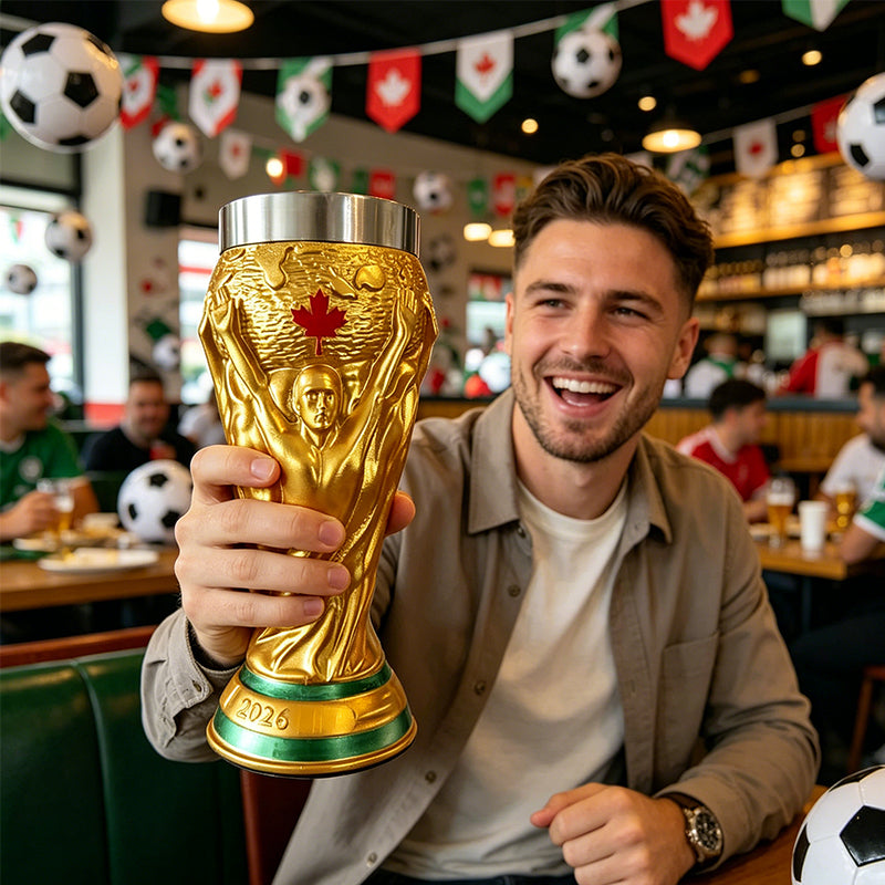FIFA World Cup 2026 Replica Trophy Mug - Large Capacity Collector's Edition