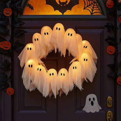 🎃👻Halloween Ghost Wreath