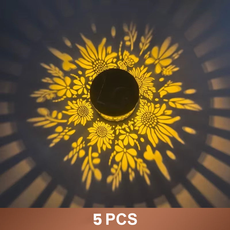 🌞✨Solar-powered mandala projector lamp